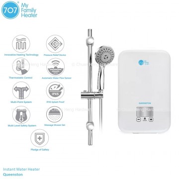 707 Queenston Instant Water Heater with Rain Shower