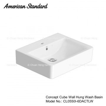 American Standard Concept Cube Wall Hung Wash Basin