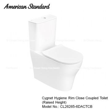 American Standard Cygnet Raised Height HygieneRim Close Coupled WC
