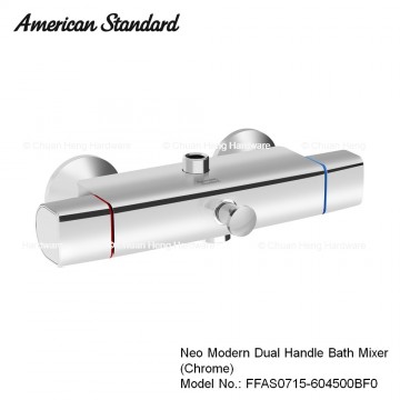 American Standard Neo Modern Dual Handle Bath Mixer (Chrome)