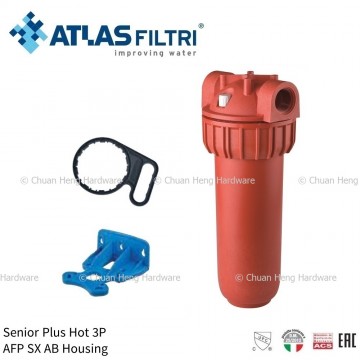 Atlas Filtri 10" Senior Plus Hot 3P AFP SX AB Filter Housing