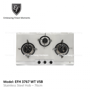 EF EFH 3767 WT VSB Gas Hob 76cm