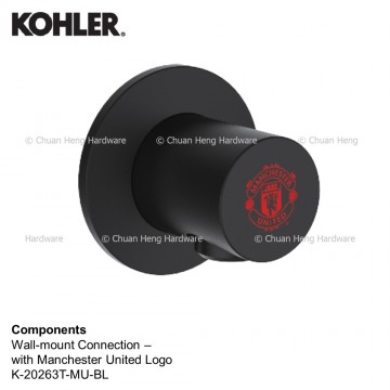 Kohler K-20263T-MU-BL Wall Mount Connection with Manchester United Logo