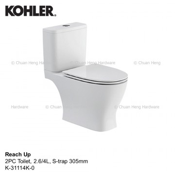 Kohler K-31114K-0 REACH UP TWO-PIECE TOILET
