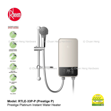 Rheem RTLE-33P Prestige Platinum Electric Instant Water Heater