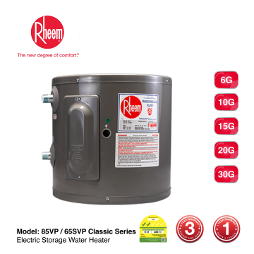 Rheem 85VP-65SVP Classic Electric Storage Water Heater