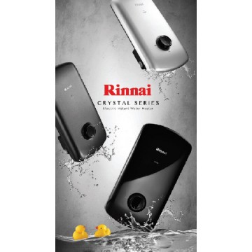 Rinnai Instant Heater Crystal Series Rainshower