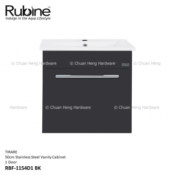 Rubine RBF-1154D1 50cm Stainless Steel Cabinet (Pearl Black)