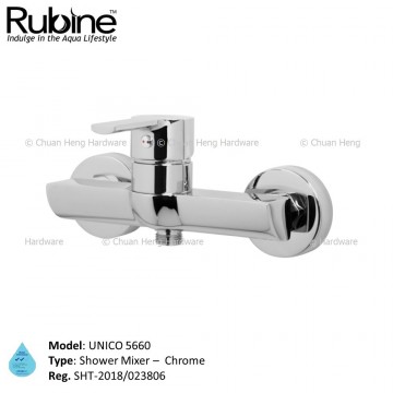 Rubine 5660 UNICO Series Shower Mixer (Chrome)