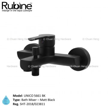 Rubine 5661-BK UNICO Series Bath Mixer (Black)