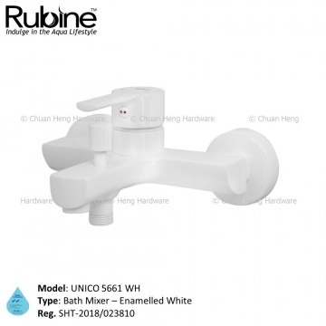 Rubine 5661-WH UNICO Series Bath Mixer (White)