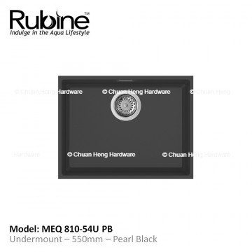 Rubine MEQ 810-54U Single Bowl Granite Sink (Undermount)