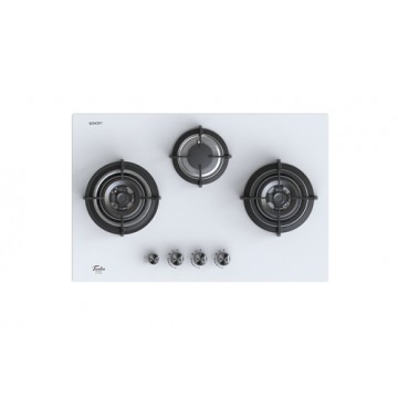 Turbo T773 GV-OW 3 Burner Glass Hob (Optic White)
